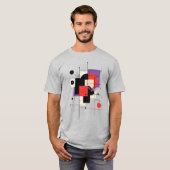 Modern Art Abstracte geometrische vormen T-shirt (Voorkant volledig)