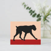 Modern Art Boxer Dog Briefkaart (Staand voorkant)