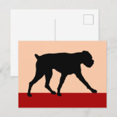 Modern Art Boxer Dog Briefkaart (Voorkant / Achterkant)