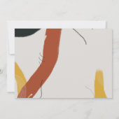Modern Art Boy of Girl Abstract Baby shower Kaart (Achterkant)