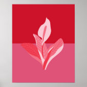 Modern Art Calla Lily Roze Poster (Voorkant)
