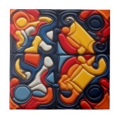 Modern Art Ceramic Tile Tegeltje (Voorkant)