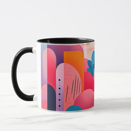 Modern Art Classic Mok, 11 of 15 oz Mok (Links)