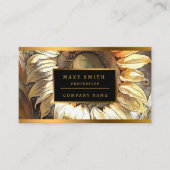 Modern Art  Collectie zonnebloem Visitekaartje (Voorkant)