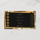 Modern Art  Collectie zonnebloem Visitekaartje (Achterkant)