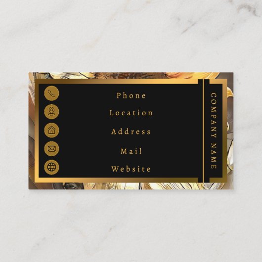 Modern Art  Collectie zonnebloem Visitekaartje (Achterkant)