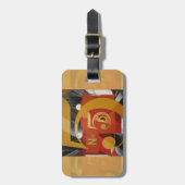 Modern Art Cubist Demuth Figuur 5 in Gold Bagagelabel (Voorkant verticaal)