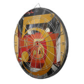 Modern Art Cubist Demuth Figuur 5 in Gold Dartbord (Voorkant Rechts)