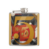 Modern Art Cubist Demuth Figuur 5 in Gold Heupfles (Voorkant)