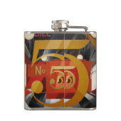 Modern Art Cubist Demuth Figuur 5 in Gold Heupfles (Achterkant)