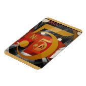 Modern Art Cubist Demuth Figuur 5 in Gold Magneet (Linkerzijde)