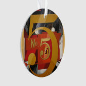 Modern Art Cubist Demuth Figuur 5 in Gold Ornament (voorkant)