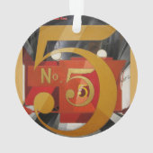 Modern Art Cubist Demuth Figuur 5 in Gold Ornament (achterkant)