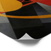 Modern Art Cubist Demuth Figuur 5 in Gold Poster (Hoek)