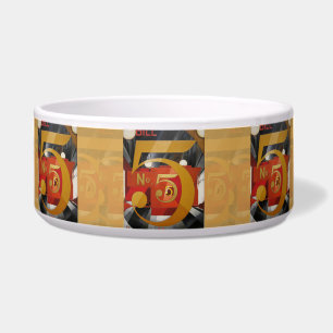 Modern Art Cubist Demuth Figuur 5 in Gold Voerbakje