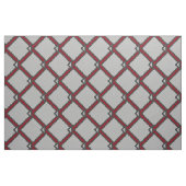 Modern Art Deco Black, Grey en Red Fabric Stof (Fat Quarter)
