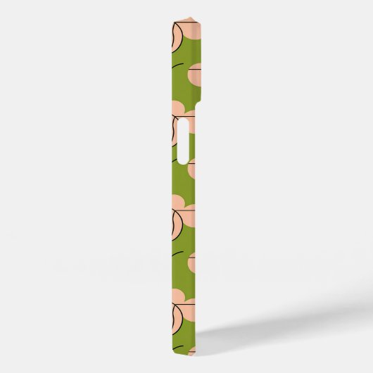 Modern Art Deco Bloemenpatroon - Roze Bloemen Case-Mate iPhone Case (Achterkant / Rechts)