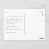 Modern Art Deco Gatsby Glitter Save the Day Briefkaart (Achterkant)