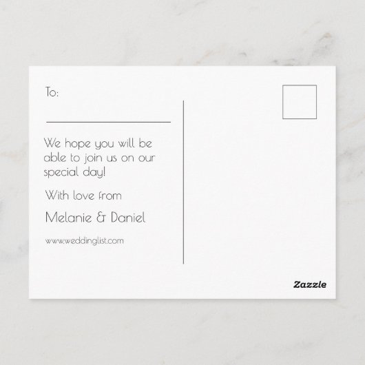 Modern Art Deco Gatsby Glitter Save the Day Briefkaart (Achterkant)