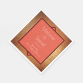 Modern Art Deco Gatsby Glitter Wedding Servet (Hoek)