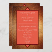 Modern Art Deco Gatsby Glittery Wedding (Voorkant / Achterkant)