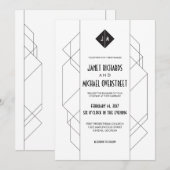 Modern Art Deco Kaart (Voorkant / Achterkant)