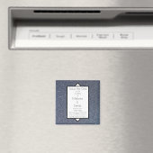 Modern Art Deco Silver Giltter Save the Day Magneet (Insitu (Vaatwasser))