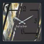 Modern Art Deco Vierkante Klok<br><div class="desc">Geweldig klokontwerp. Je zult het leuk vinden als anderen. U kunt dit ontwerp vrij gebruiken voor andere producten die u wilt of om jouw tekst aan te passen en toe te voegen. Volg me voor meer. Met vriendelijke groet. Een leuke dag.</div>