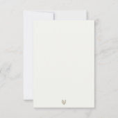 MODERN ART DECO WHITE SILVER WEDDING RSVP KAARTEN (Achterkant)