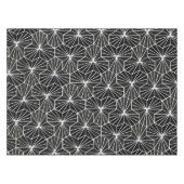 Modern Art Deco Zwart Wit Geometrisch patroon Tafelkleed (Voorkant (Horizontaal))
