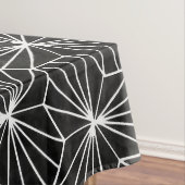Modern Art Deco Zwart Wit Geometrisch patroon Tafelkleed (Voorbeeld)