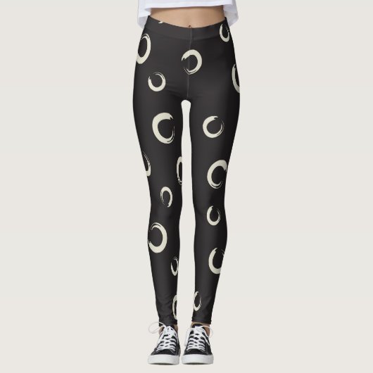 Modern Art Enso Symbol Zen Leggings (Voorkant)