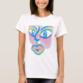 Modern Art Face T-shirt (Voorkant)