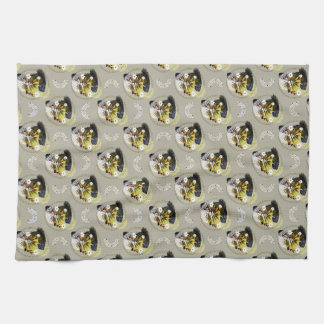 Modern Art Floral Pattern - Levendig en harmonieus Theedoek