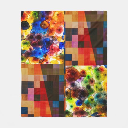 Modern Art Fusion Fleece Deken (Voorkant)