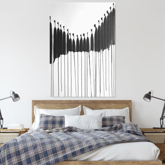 Modern ART Impersonal Society Canvas Afdruk (Insitu (Slaapkamer))