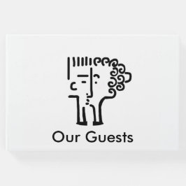 Modern art Kiss koppel Gastenboek