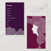 Modern Art Lady Visitekaartje (Voorkant / Achterkant)