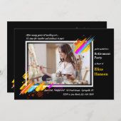 Modern Art Lijst Foto Uitnodiging (Voorkant / Achterkant)