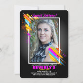 Modern Art Lijst Fotouitnodiging Kaart (Voorkant)