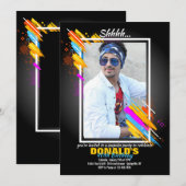 Modern Art Lijst Fotouitnodiging Kaart (Voorkant / Achterkant)