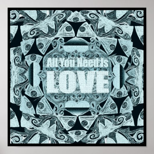 Modern Art Mandala Poster (Voorkant)