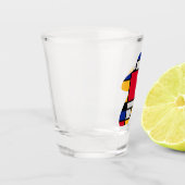 Modern Art Meeple Shot Glass Glas (Links)