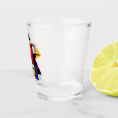 Modern Art Meeple Shot Glass Glas (Rechts)