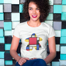 Modern Art Meeple Womens Shirt