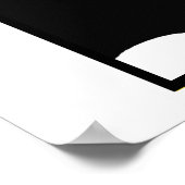 Modern Art Nouveau Beardsley Black Cat Gothic Yell Poster (Hoek)