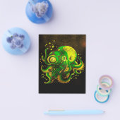 Modern Art Octopus | Mysterische Oceaan Flyer (Enkel)