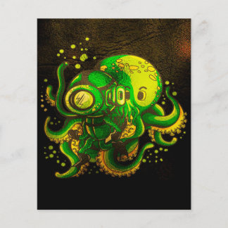 Modern Art Octopus | Mysterische Oceaan Flyer