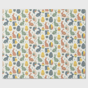 Modern Art Paashaas & Bloemrijk Eipatroon Wrap Cadeaupapier