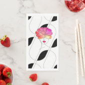 "Modern Art Peony Hair". Guest Paper Towels Servet (Insitu)